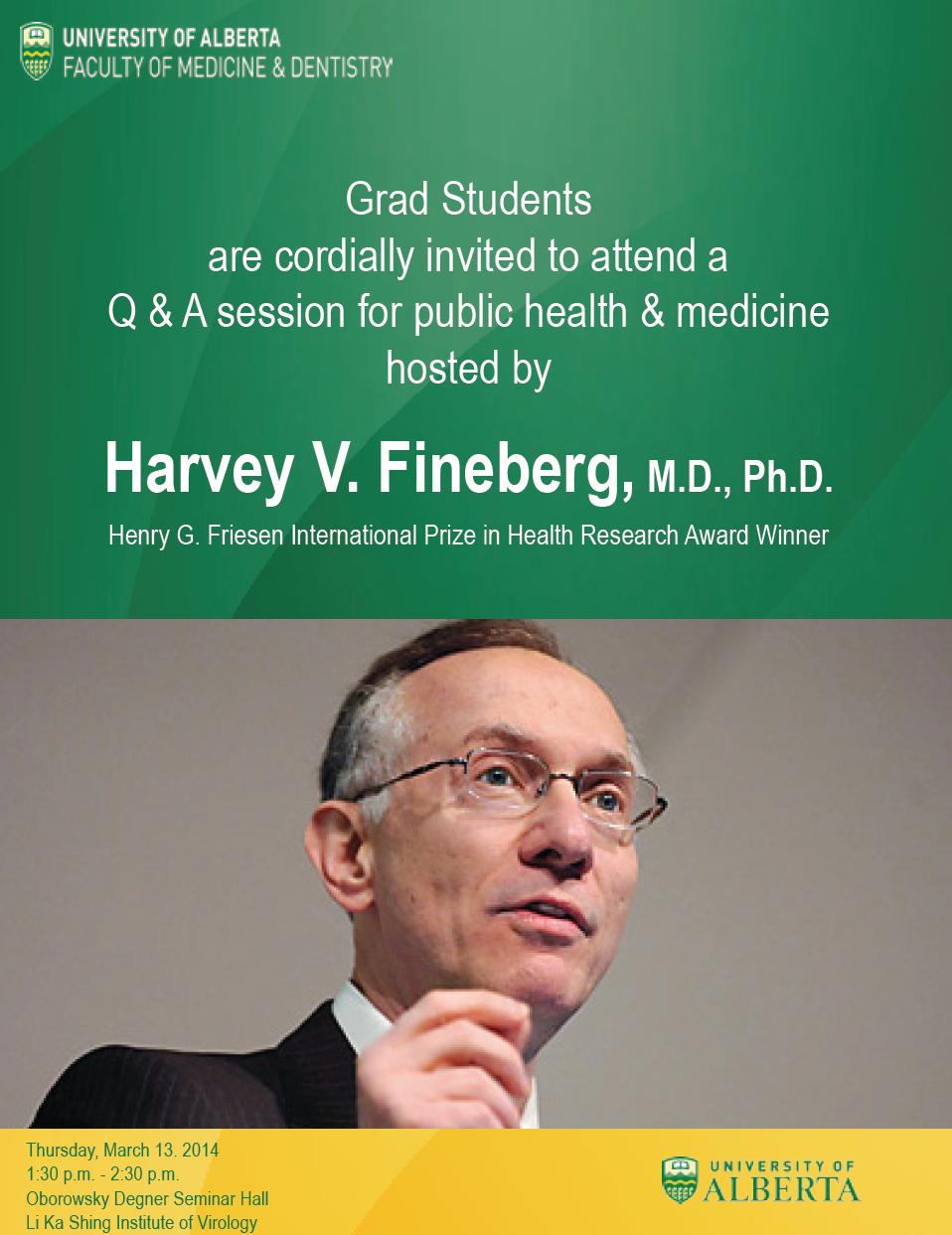 U Alberta Med - Grad Students - Fineberg - March 13, 2014