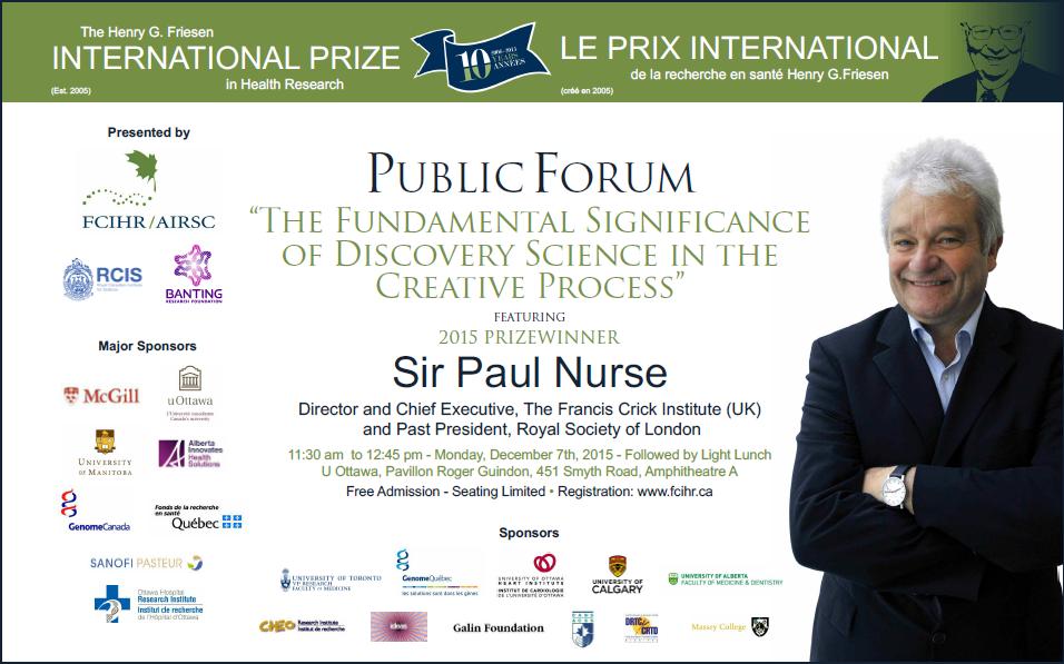 2015 Poster - Final - English - Friesen Prize - December 7, 2015